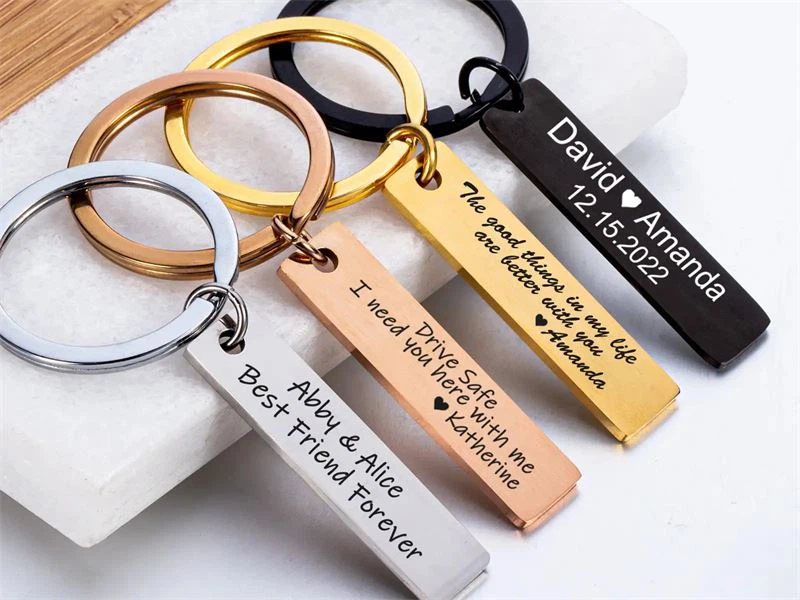 سلسلة مفاتيح من سبائك الزنك المعدنية