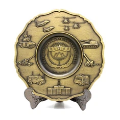 لوحة معدنية تذكارية ثلاثية الأبعاد منقوشة بشعار معدني