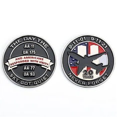 مجموعات تذكارية ثلاثية الأبعاد من المينا المعدنية عملة تذكارية