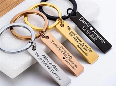 سلسلة مفاتيح من سبائك الزنك المعدنية